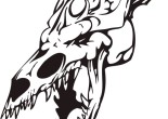 Dinosaur Demon Skull